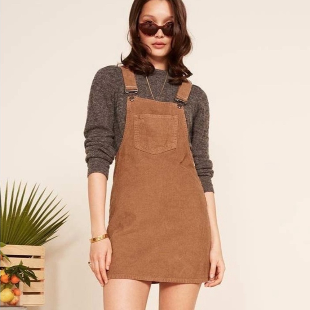 Reformation Corduroy Jumper Dress
